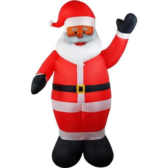 6 Foot Long Inflatable Santa Claus Christmas Decoration - Picture 1 of 6